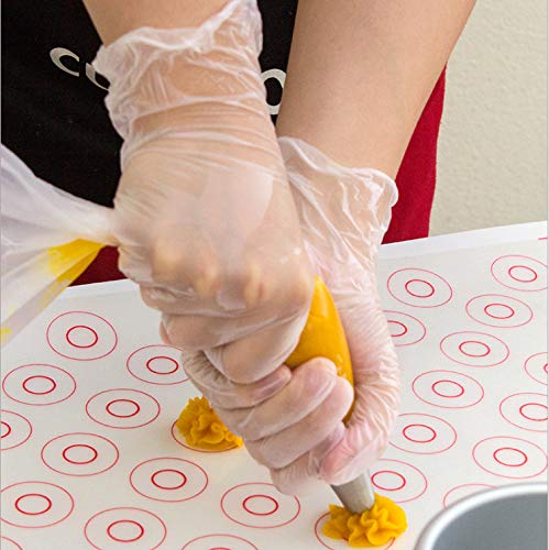 100PCS/Box Powder-Free Protective Gloves Disposable Thickened PVC Gloves Transparent Food for Cosmetologist Safety Glove Box Packaging (L) - Thumbnail 5