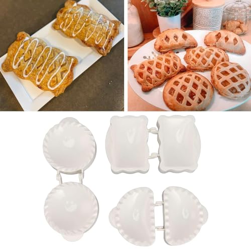 Hand Pie Molds, 3PCS Mini Pie Molds for Baking Mini Hand Pie Molds Christmas Hand Pie Molds Mini Pie Maker for Party Baking