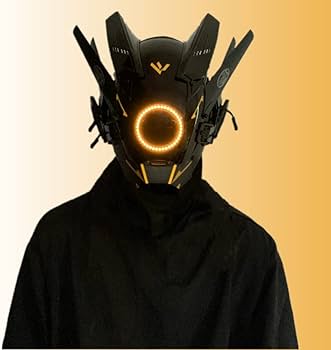 Amazon | 賽博パンクフルフェイスマスクヘルメット手作り製品成人