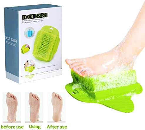 Professional Foot Scrubber Massage Washer Brush - Vjoy Relax Feet Exfoliating Cleaning SPA Beauty Brush for Shower Bathroom with Suction Cups