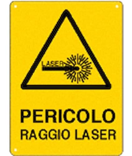 NEW CARTELLO SEGNALETICO - pericolo raggio laser