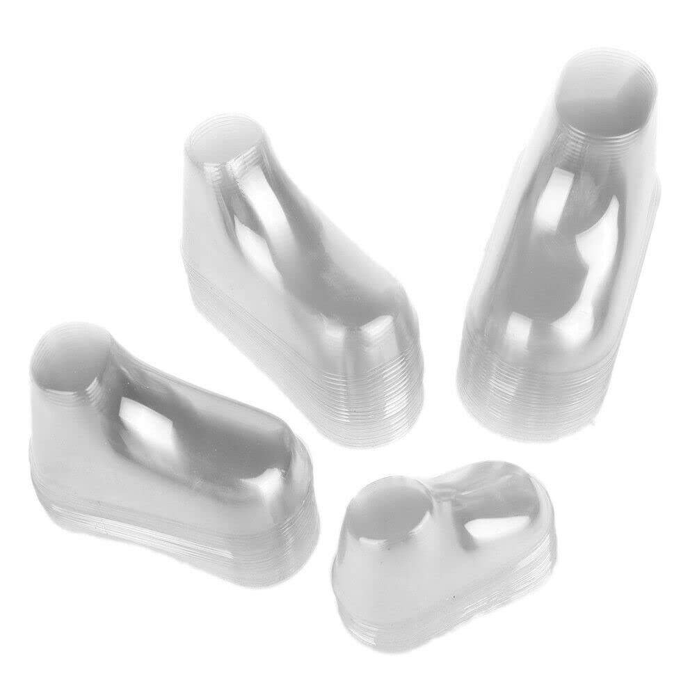Ltkj Transparent 20Pcs/10 Pairs Clear Plastic Baby Feet Display Showcase, Shoe Trees, Toddler Booties Socks Shoes Supports Shaper Stand Holder For Store And Home - 12Cm