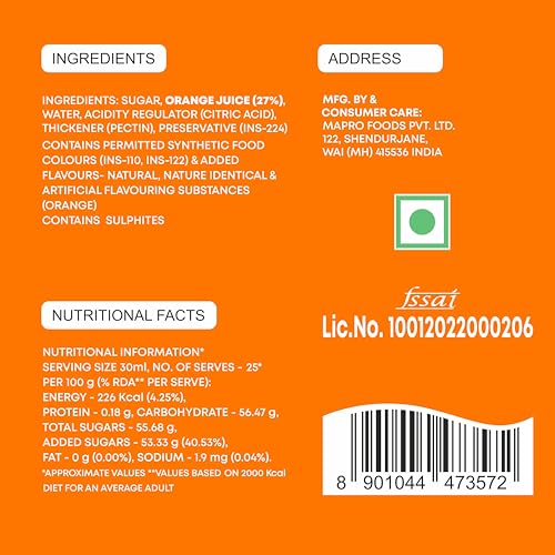 Image of Mapro Orange Crush, 750ml