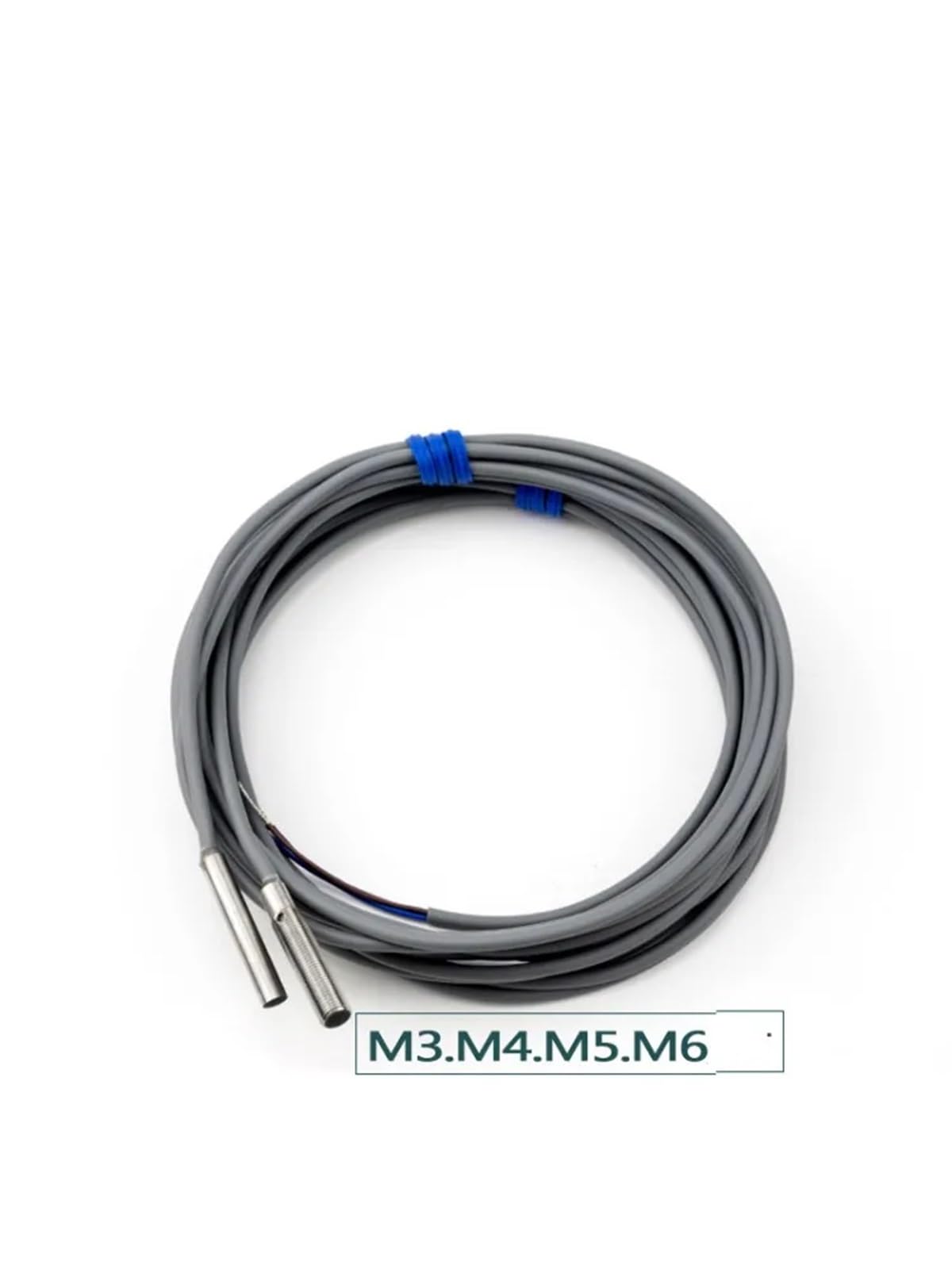1 Uds. Mini interruptores de proximidad de acero inoxidable M3 M4 M5 M6 interruptor de Sensor inductivo NPN PNP 0,6mm 0,8mm 1mm 1,2mm distancia de detección(M4 with thread,0.6mm,PNP NC)
