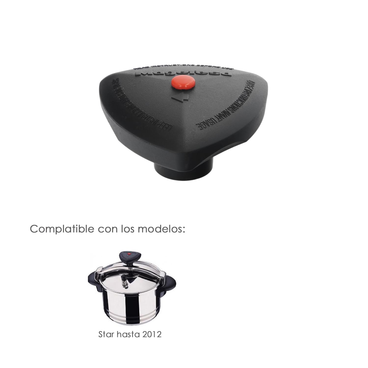 Vanne De Pression Pour Autocuiseur Magefesa Star - Pièce De Rechange Compatible Modèles Depuis 2012