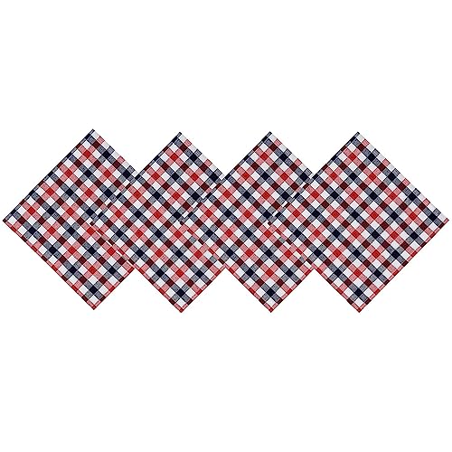 Servilletas de tela Home Bargains Plus, set de 4, rojo, blanco y azul miniatura 1
