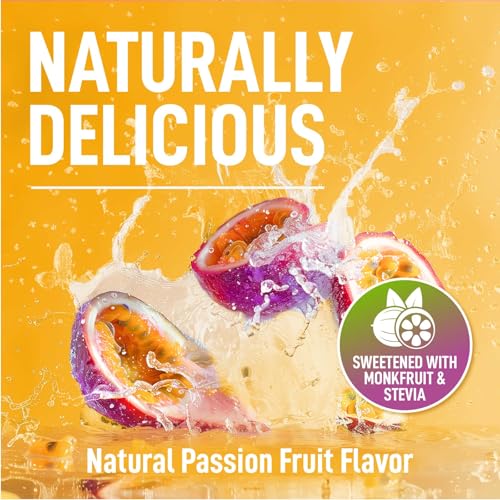 Image of Keppi Low Sodium Electrolytes Powder - High Potassium & Naturally Sweetened Sugar-Free Passionfruit 12.2oz - Clean Hydration Drink with Magnesium, Trace Minerals - No Calorie Daily Electrolyte Powder