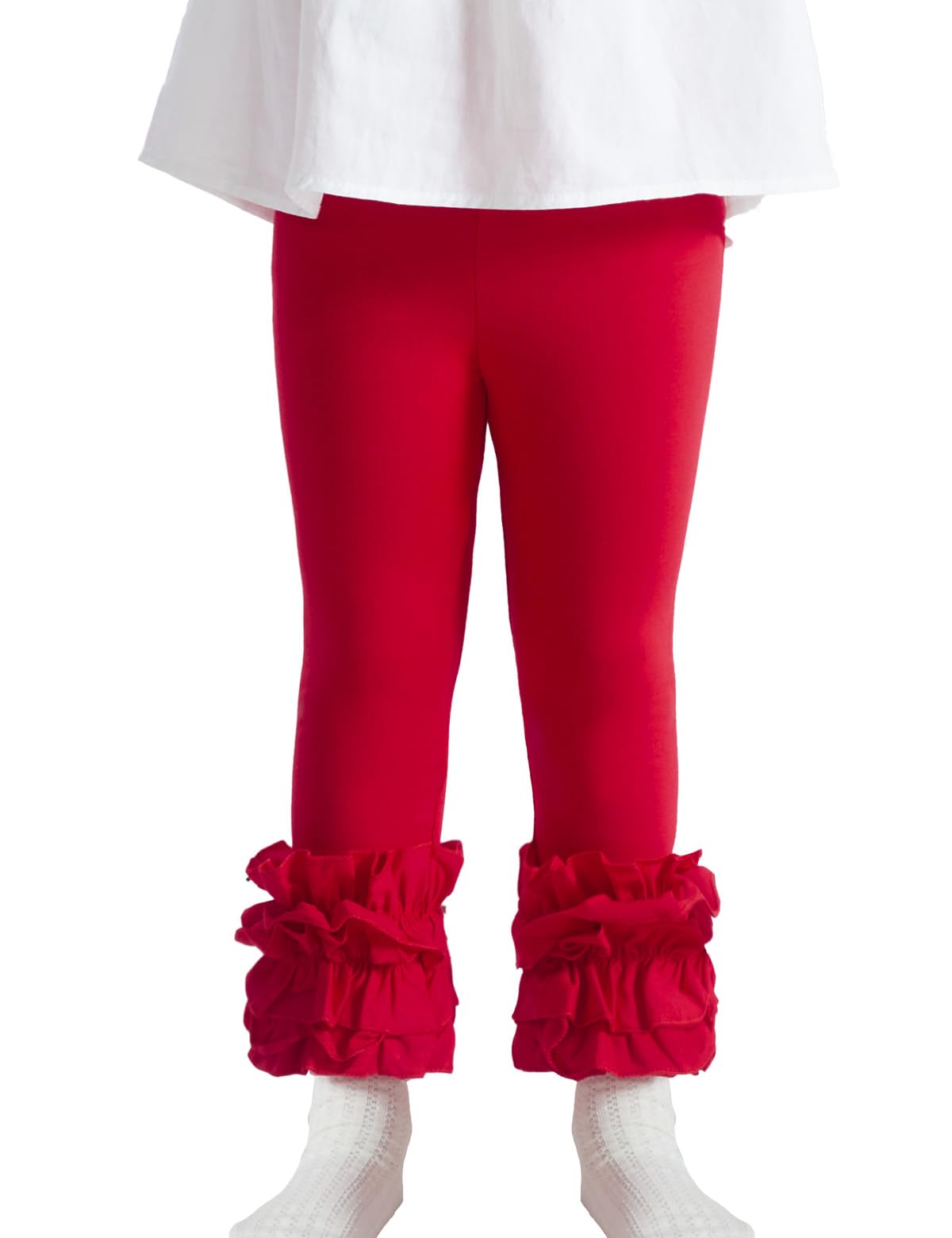 DIPUG Toddler and Baby Girls Leggings Ruffle Pants Little Kids Legging 6M-6T
