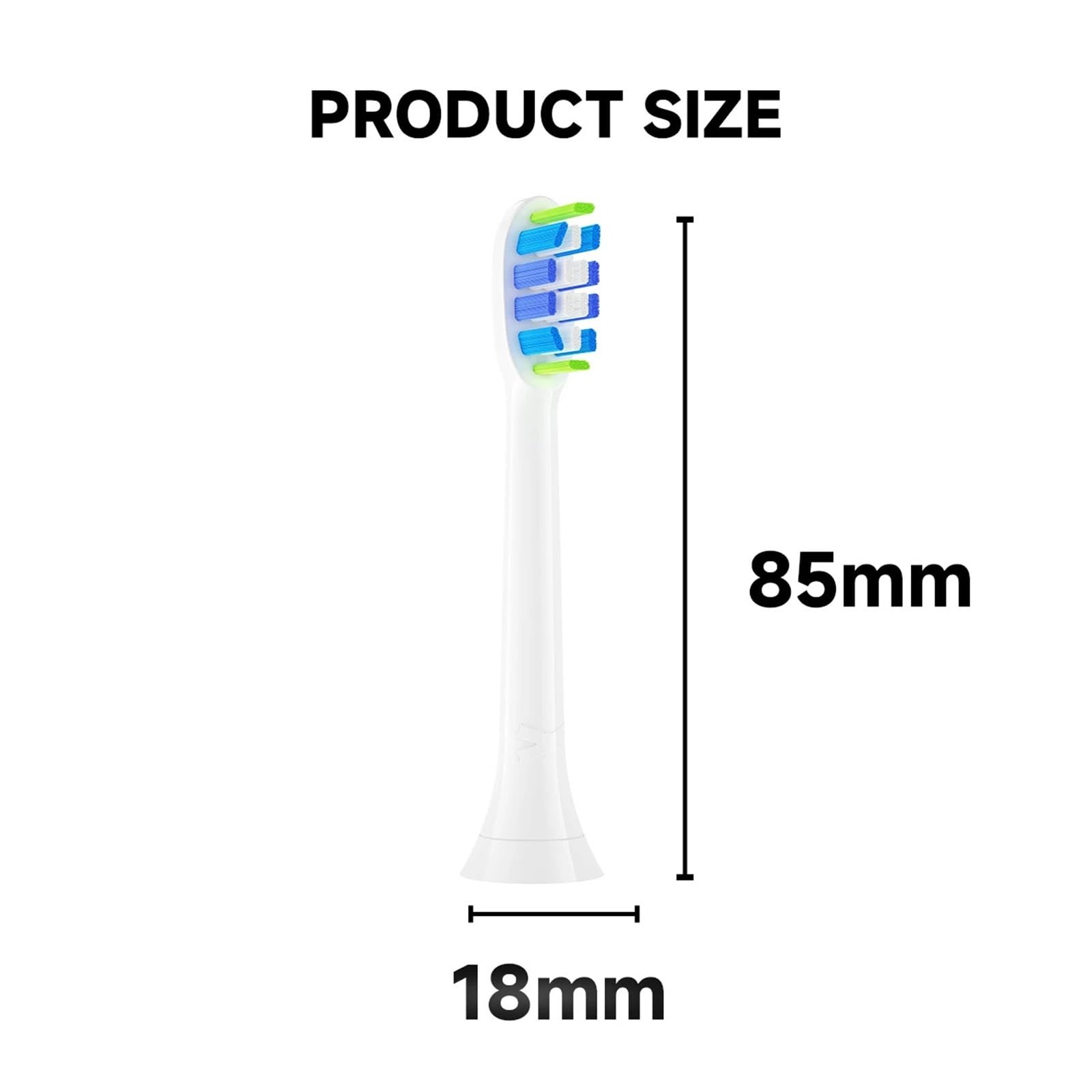 4PCS Zahnbürstenköpfe für Erwachsene, kompatibel mit Philips | Ersatzbürstenköpfe aus Kunststoff für die tägliche Mundpflege von Erwachsenen(20HB60C)