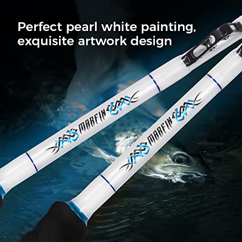 Caña de Pescar FISHAPPY MA601 6 pies Trolling Rod Pesada Rápida color Blanco miniatura 6