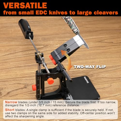Image of SHARPAL 202H Precision Knife Sharpening System, Adjustable Angle 10-35 | Knife Sharpener Kit, 7 Abrasive Plates (Diamond 220 /325 /600 /1000, Whetstone 3000 /6000, Leather Strop) and Giftable Carry Case