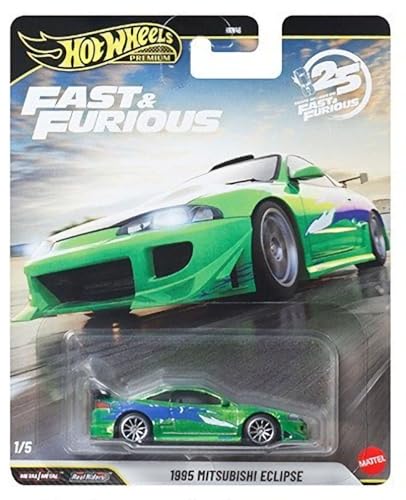 Hot Wheels Premium Fast & Furious 25th Anniversary, Set 5 autos miniatura 6