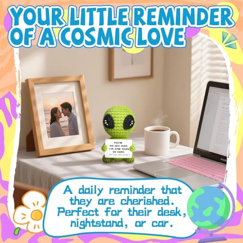 Image of Crochet Toys, Soft Toy for Emotional Support Decor, Cute Plushies for Desk and Nursery, Unique Gift for Young Adults and Office Workers,Green