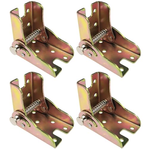 4 PCS 90 Degree Self Locking Foldable Hinges,Folding Table Legs,Support Brackets, 65x 45 mm