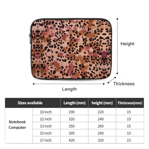 Funda para portátil de 13 pulgadas diseño leopardo miniatura 4