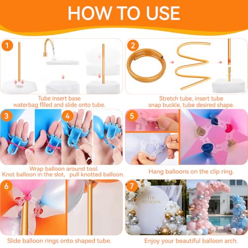 Image of Balloon Arch Kit for Wedding Decoration 9.2FT & 6FT - Gold