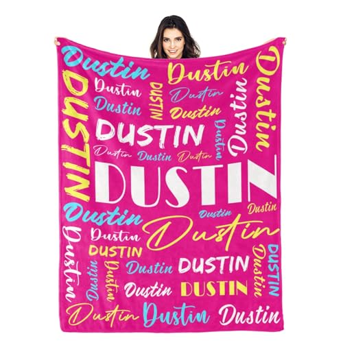 Personalized Blankets for Kids with Names Customized Blankets with Name for Adult Custom Blanket Gift for Birthday Christmas Valentines Day Gift
