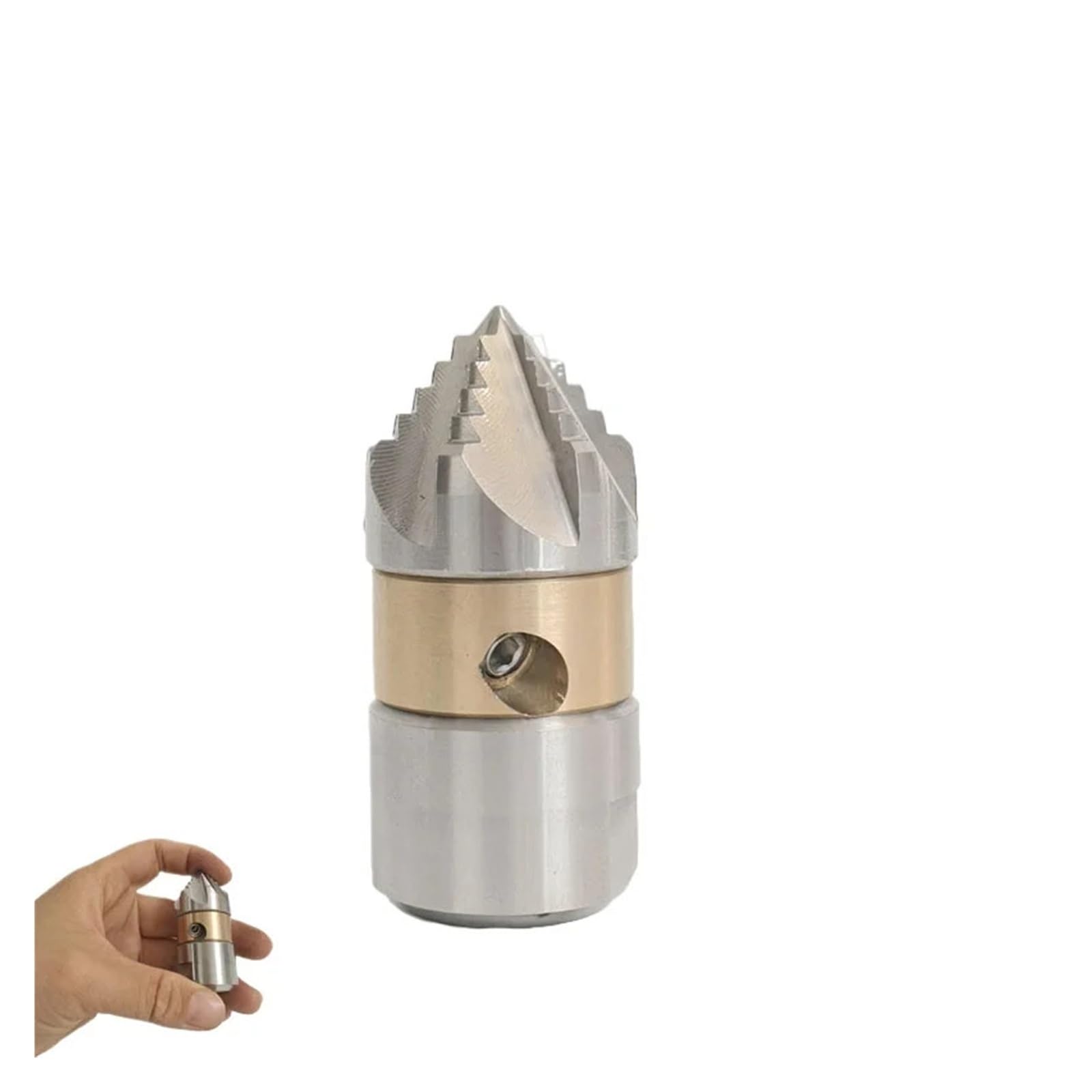 Miniboquilla de alta presión de 3/8 "para limpieza de lodos de tuberías y manchas de aceite, boquilla giratoria for máquina de limpieza de acero inoxidable(3I8 Camlock 30L)