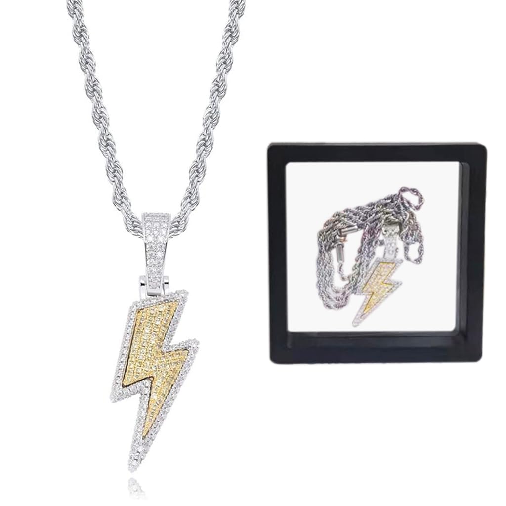 See full amazon price history chart for SANNIDHI® Chain for Men Lightning Mark Necklace with Gift Box Lightning Design Pendant Locket Stainless Steel Chain Fashion Jewellery Anniversary Birthday Gift for Men, Boys, Husband SANNIDHI® Chain for Men Lightning Mark Necklace with Gift Box Lightning Design Pendant Locket Stainless Steel Chain Fashion Jewellery Anniversary Birthday Gift for Men, Boys, Husband (B0D6XST2B2) Amazon Price History, Amazon Price Tracker
