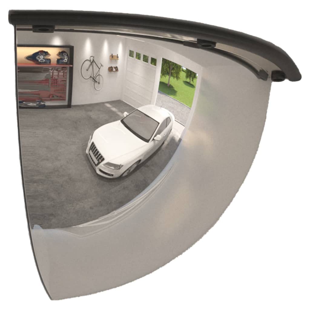 Espejo de tráfico, 2 unidades, diámetro de 60 cm, acrílico, espejo de inspección, espejo de seguridad, espejo de observación para garaje, aparcamiento y otros interiores, prevención de