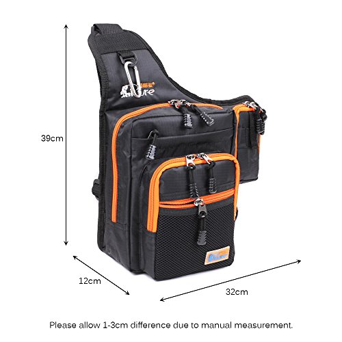 Lixada 32 * 39 * 12CM Sac de Leurre Sac de Canne à Pêche Sacs à Outils Sac de Taille Multifunction Sports en Plein Air… - Image 6