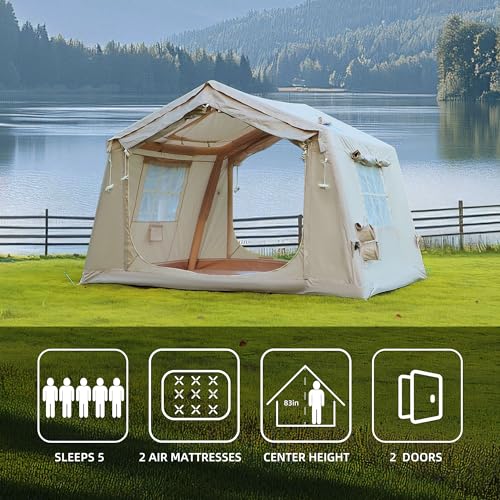 Carpa Inflable para Camping 4-6 Personas con Bomba de Mano miniatura 4
