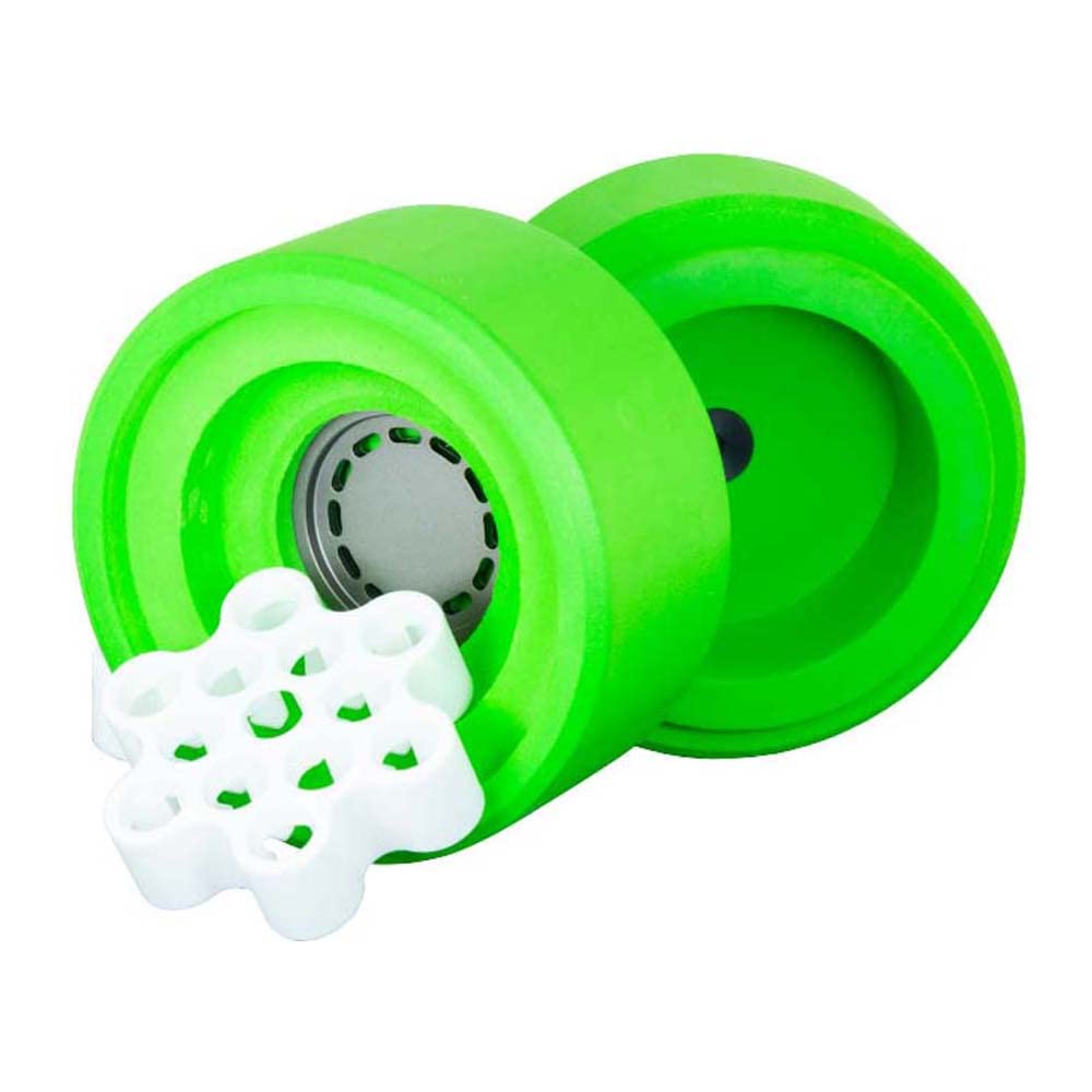 CellCamper neoLab 2-3736 CellCamper Polyurethan Mini Einfrierbox für Zellen, 12 Kapazität, 5ml Volumen für Gefäße, 16.3cm Höhe x 11.8cm Ø, Hellgrün