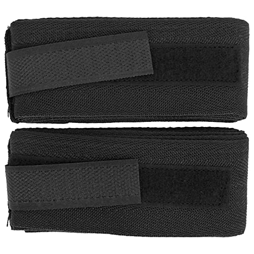 Naroote Boxing Hand Wraps, Muay Thai Hand Wraps Breathable Sweat Absorbing 1 Pair 2.5m Pure Cotton Elastic Boxing Handwraps Muay Thai Arts Hand Wraps for Men Women (Black)