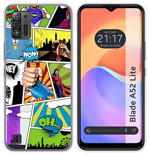 Funda Silicona para ZTE Blade A52 Lite diseño Comic Dibujos Cover