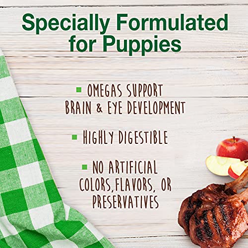 Image of Nylabone Healthy Edibles Puppy Dog Treats, Lamb & Apple Flavor, 3 Count | Natural puppy treats, USA made, highly digestible, vet recommended, small dog treats for puppies up to 25 lbs