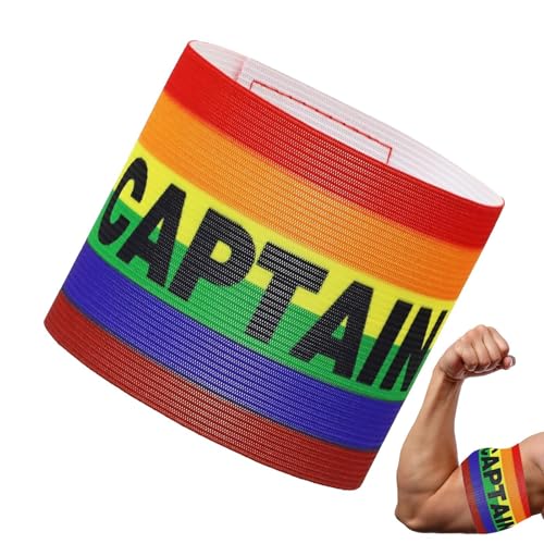 FVPKYUR Captain Armband | Colorful Adult Football Leader Armbands | Breathable Sports Armband for Training Match Football Volleyball Basketball