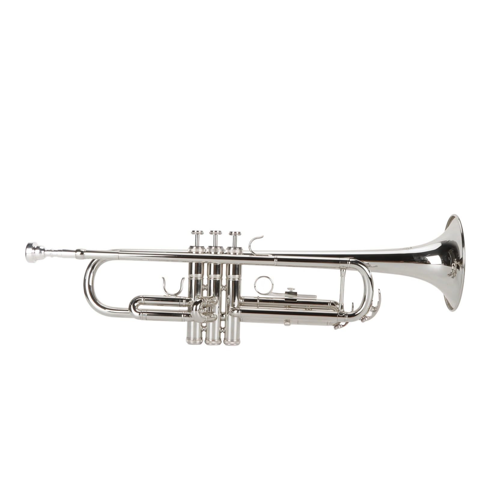 Instrumento de Viento de Trompeta, Juego de Trompeta Bb, Diseño Integrado para Principiantes para la Interpretación Diaria (SILVER)