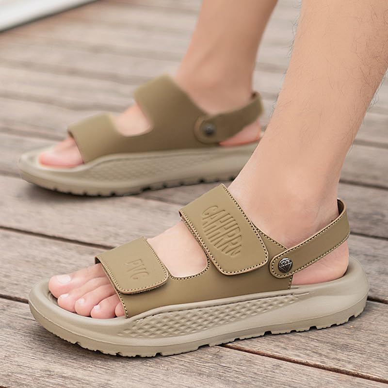 Men's Roman-style casual thick-soled sandals are suitable for daily outdoor slippers on the beach3