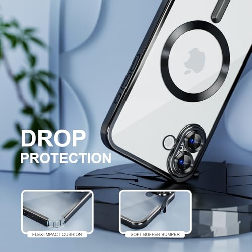 Image of Misea Magnetic for iPhone 16 Case Compatible with MagSafe Black