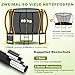 Devoko Trampolin Outdoor Ø 228/305/366/427 cm, GS-Zertifikat, Kindertrampolin Gartentrampolin mit Sicherheitsnetz, Rundes Riesentrampolin mit Leiter und Schuhbeutel