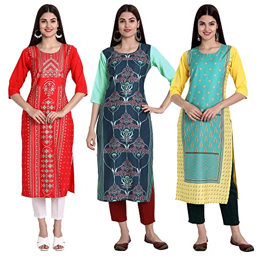 Image of Women's Crepe Straight Kurta