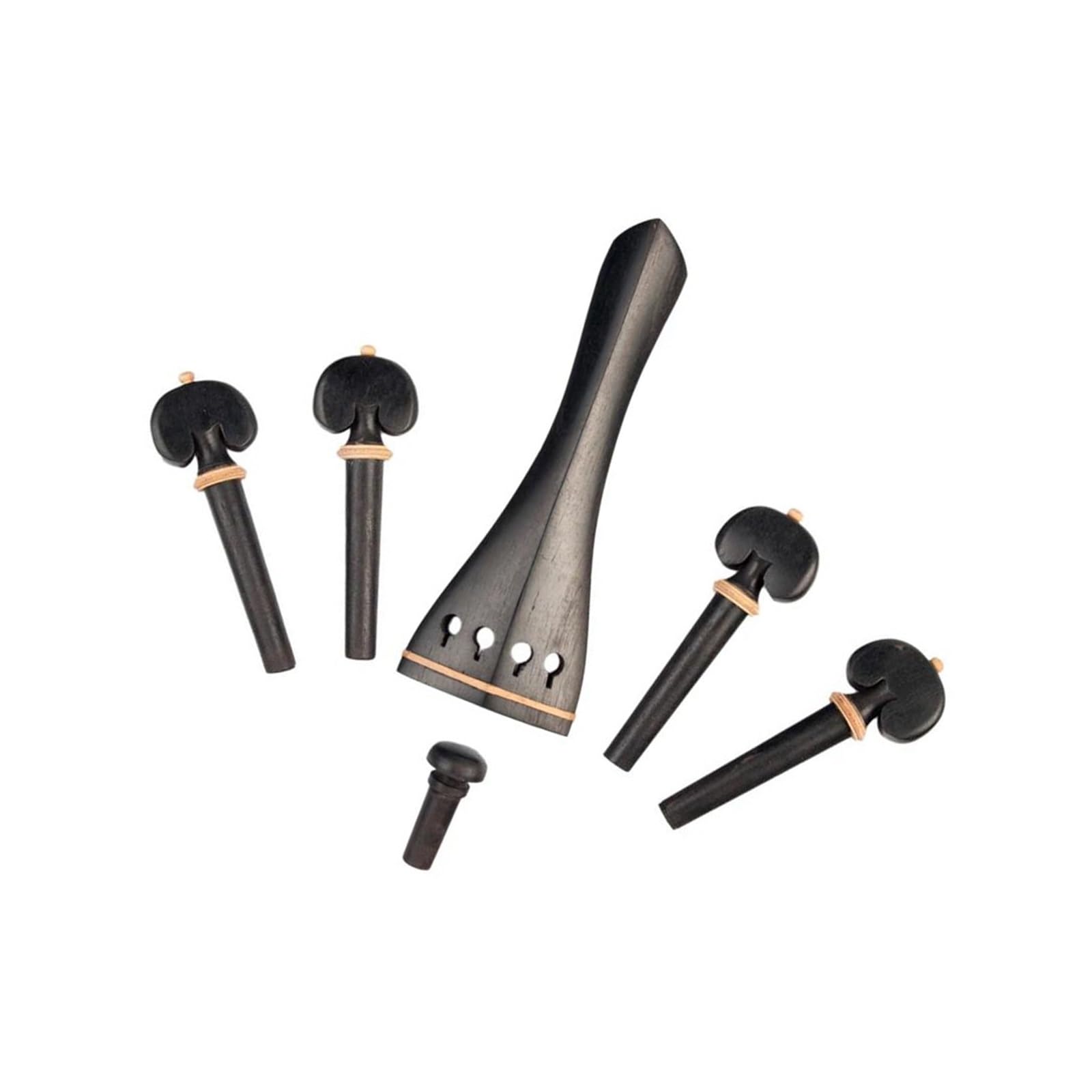 accessori violino 5 pezzi in fibra di carbonio per violino coda per violino con regolatori accordatori fini per 4/4
