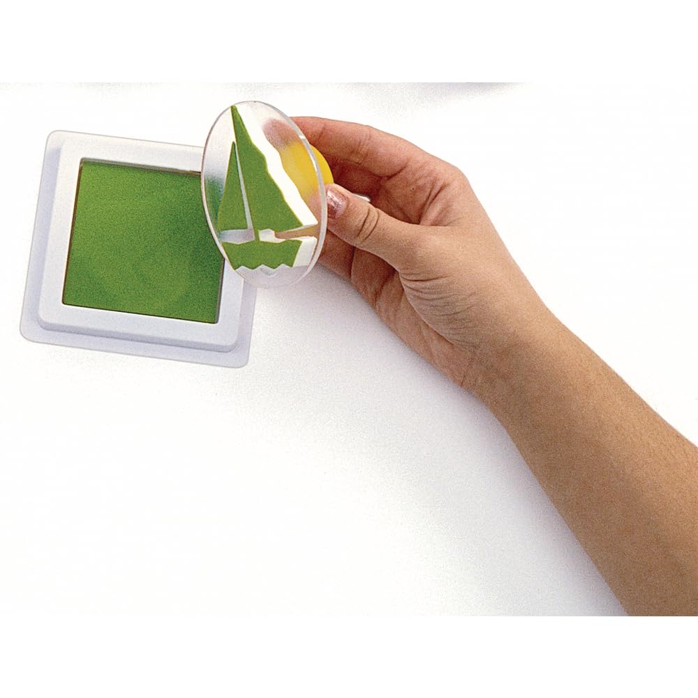 Colorations Washable Perfect Stamp Pads, 12 Colors, 3-3/4" Square, Finger Ink Pad, Small Pad, Vivid Bright Colors, Arts & Crafts, Stamping, Cardmaking, Crafting, Inkpad