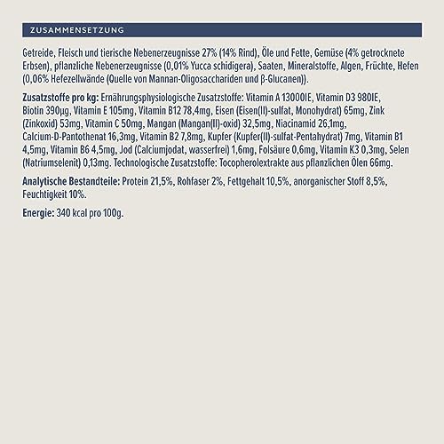 by Amazon Trockenfutter für Hunde, Reich an Rindfleisch mit Erbsen, 20kg