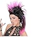 Produktbild Perücke Punk schwarz/orange,rosa,blau,rot,grün im Mix - Widmann