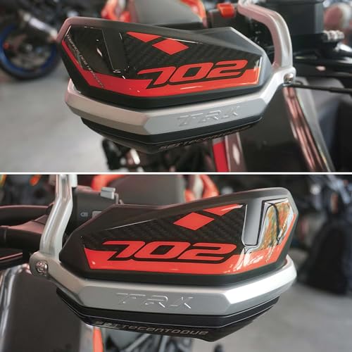 labelbike - 3D Stickers Motorcycle Handguard Protections Compatible with Benelli TRK 702 and 702X - Red