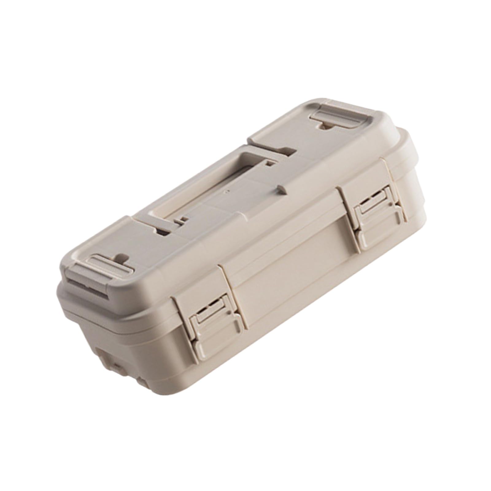 Zepfjhe S Khaki Tool Box Secure Latches And Compartmentalized Organization Available In 6.5L And 4L Sizes For Practical Use Versatile Tool Storage Box