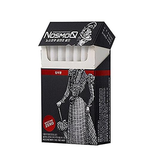 [NosmoQ] 1 paquete de cigarrillos herbales (20 palos), sabor a rosas, sin tabaco, sin nicotina No hay productos químicos para la salud, fácil de dejar de fumar paso a paso, aprobado por la KFDA