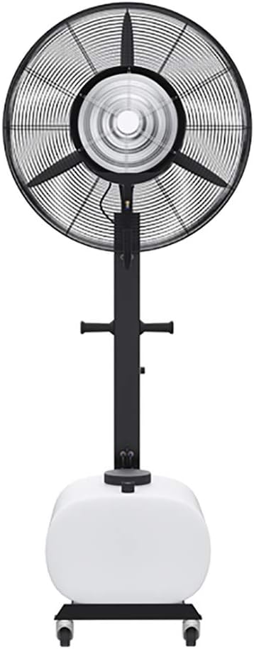 Misting Pedestal Fan Spray Fan, High Velocity Metal Floor Oscillating Fan With 65L Large Water Tank for Industrial, Commercial, Residential, Restaurant and Greenhous
