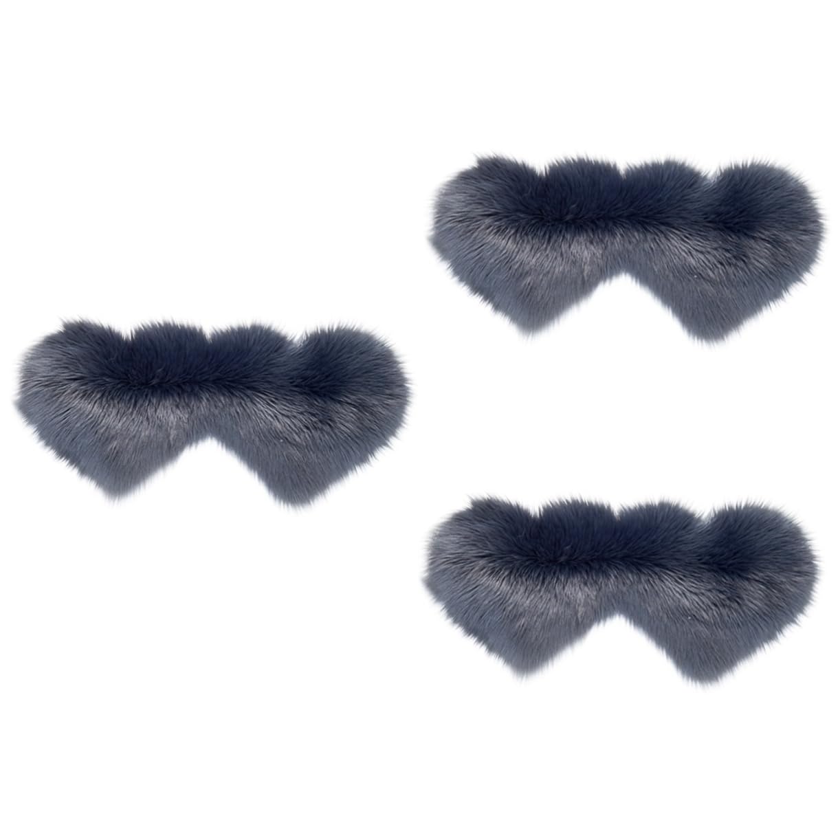 Alfombra en forma de corazón con base antideslizante de fibra para interiores YARNOW