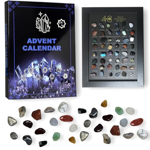 Men & Adults Crystal Advent Calendar With Wood Collection Frame