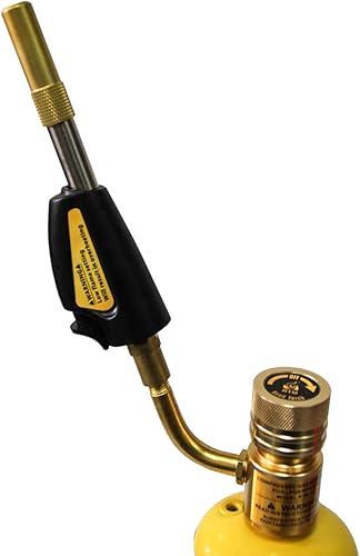 QWORK Puntas de antorcha, remolino, compatible con gas MAP-Pro/LP, autoiluminación, regulador de antorcha de autoencendido de gas, soldadura,