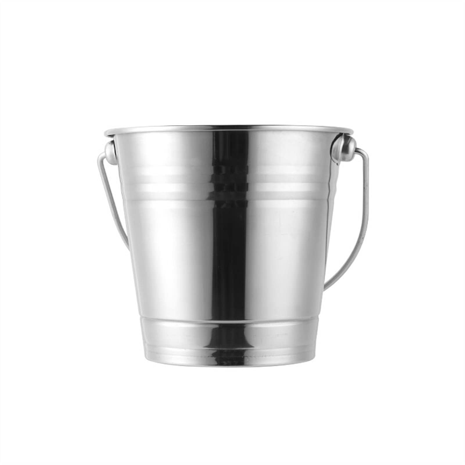 Seau à glace Seau à glace de mode créative, seau à glace en acier inoxydable seau à glaçons de vin de bière Champagne for le bar à la maison refroidissant la bière et le vin Seau à glace isolé