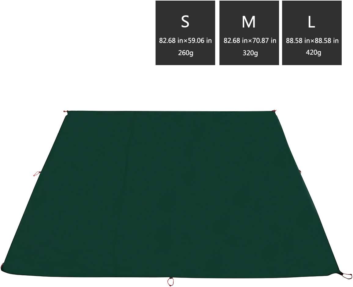 3F UL GEAR Camping Tarp Waterproof Tent Footprint Mutifunctional Durable Picnic Beach Mat with Drawstring Carrying Bag for Hiking Survival Backpacking