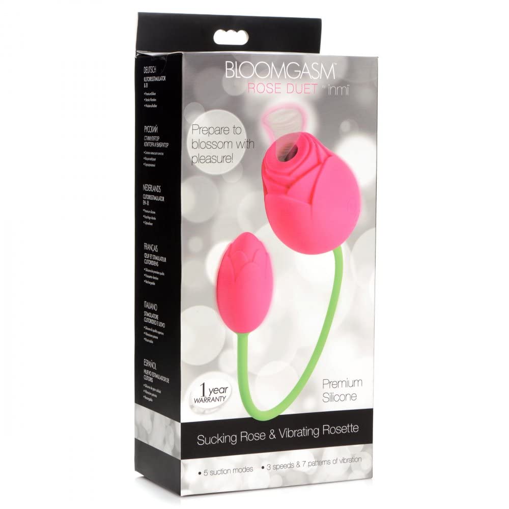Amazon.com: XR Brands Inmi Bloomgasm Rose 15x Silicone Rechargeable Licking  Clit Stimulator - Pink : Health & Household